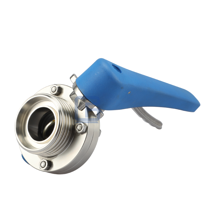 一邊螺紋一邊焊接蝶閥